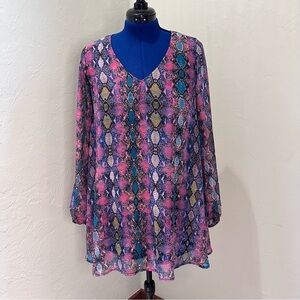 Show Me Your MuMu Multicolored Snake Skin Minidress